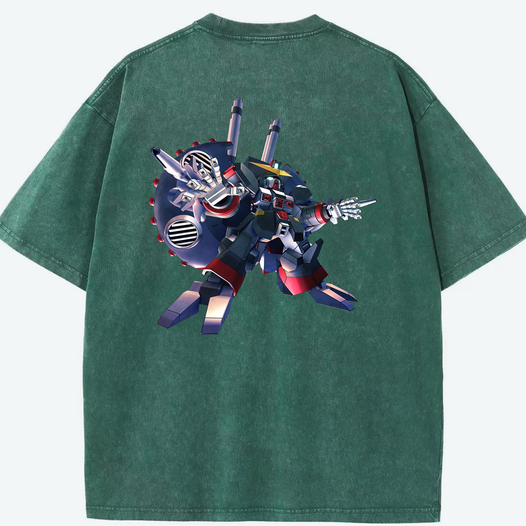 （画像用） 機動戦士ガンダム Mobile Suit Gundam 綿100% ヴィンテージ風 半袖Tシャツ（背面プリント）